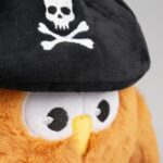 Pluchen Hondenspeeltje Uil Piraat met Pieper – DUVO 14962-EBI - Afbeelding 2