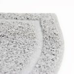 Halfronde Kattenbakmat met Speciale Vezels, Grijs – DUVO 15324-EBI - Afbeelding 2