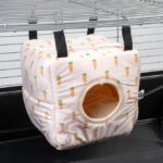 Knaagdier Hanghuis van Pluche met Uitneembaar Kussen – DUVO Cube Carrot - Afbeelding 2