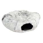 Katten Tunnel met Donutmand van Pluche in Lichtgrijs – DUVO Snug