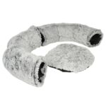Katten Tunnel met Donutmand van Pluche in Lichtgrijs – DUVO Snug - Afbeelding 2