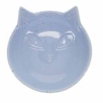 Keramische Kattenvoerbak met Kattengezicht blauw – DUVO 15509-EBI - Afbeelding 2