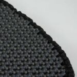 Halfronde Kattenbakmat met Twee Lagen, Zwart – DUVO Swift - Afbeelding 2