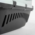 Grijze Transportbox van Gerecycled Kunststof voor Katten en Kleine Honden 46 x 31 x 32 cm – DUVO Gipsy ECO - Afbeelding 4