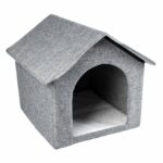Kattenhuis met Uitneembaar Pluche Kussen – DUVO Gilly