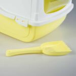 Gesloten Kattenbak met Koolstoffilter en Schep, Giallo – DUVO Sybil - Afbeelding 3