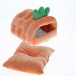 Knaagdier Pluche Schuilhuis met Uitneembaar Kussen – DUVO Carrot - Afbeelding 3