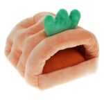 Knaagdier Pluche Schuilhuis met Uitneembaar Kussen – DUVO Carrot