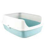 Open Kattenbak met Afneembare Rand Wit Aquarel – DUVO Macy ECO