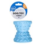 Hondentandspeelgoed van Rubber met Snackbeloning, Blauw – DUVO Griplay Diabolo - Afbeelding 2