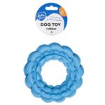 Rubberen Hondenspeelring met Reliëfstructuur Blauw – DUVO Griplay - Afbeelding 2