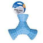 Honden Voerspeeltje van Rubber met Reliëf – DUVO Griplay Tripod Blauw - Afbeelding 2
