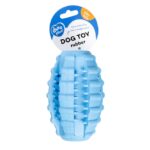 Honden Rugbybal van Rubber met Reliëfstructuur Blauw – DUVO Griplay - Afbeelding 2