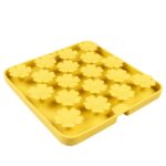 Likmat met Zuignappen voor Honden en Katten, Geel – DUVO 15996-EBI