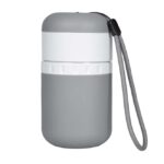 Honden Reisdrinkfles van Siliconen 500 ml Grijs – DUVO 16002-EBI
