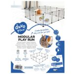 Modulaire Ren voor Konijnen en Knaagdieren Zwart – DUVO 16230-EBI - Afbeelding 3