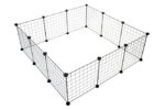 Modulaire Ren voor Konijnen en Knaagdieren Zwart – DUVO 16230-EBI