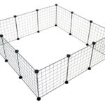 Modulaire Ren voor Konijnen en Knaagdieren Zwart – DUVO 16230-EBI
