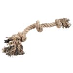 Hondenspeeltje Flostouw met 3 Knopen Bruin – DUVO 16250-EBI
