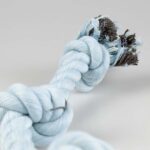 Hondenspeeltouw met Drie Knopen blauw – DUVO Flossy - Afbeelding 3