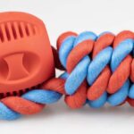 Honden Trektouw met 2 Ballen Rood – DUVO Rubrop - Afbeelding 4
