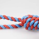 Hondentrekspeelgoed met Rode Rubber Vis en Katoenen Touw – DUVO Rubrop - Afbeelding 3