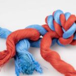 Hondenspeelgoed met Rubber Halter en Katoenen Touw Rood – DUVO Rubrop - Afbeelding 2
