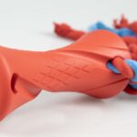 Hondenspeelgoed met Rubber Halter en Katoenen Touw Rood – DUVO Rubrop - Afbeelding 4