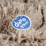 Donutbed met Verhoogde Rand voor Hond en Kat Beige M 65 x 65 x 15 cm – DUVO Snug - Afbeelding 3