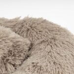 Donutbed met Verhoogde Rand voor Hond en Kat Beige M 65 x 65 x 15 cm – DUVO Snug - Afbeelding 4
