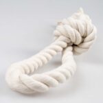 Katoenen Hondenspeeltouw met 2 Knopen en Lus wit – DUVO 16370-EBI - Afbeelding 5