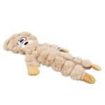 Platte Pluche Hondenknuffel met Pieper – DUVO Huggi Beer - Afbeelding 4