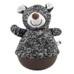 Hondenknuffel met Wankelende TPR-bodem Zwart – DUVO Tumbly