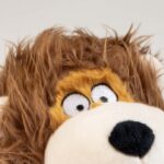 Pluchen Hondenknuffel Leeuw met Katoenen Touw en Pieper – DUVO Wildlife - Afbeelding 2