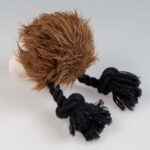 Pluchen Hondenknuffel Leeuw met Katoenen Touw en Pieper – DUVO Wildlife - Afbeelding 4