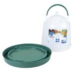 Pluimveedrinkbak met Handgreep Transparant Groen – DUVO ECO - Afbeelding 3