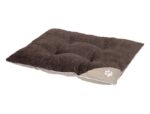 Hondenkussen van Microvezel en Softpluche, Beige-Bruin 80 x 60 x 10 cm – Nobby SAMA