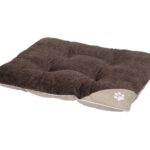 Hondenkussen van Microvezel en Softpluche, Beige-Bruin 80 x 60 x 10 cm – Nobby SAMA