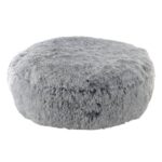 Rond Hondenkussen van Langpluche, Grijs Ø 80 x 18 cm – Nobby Nuru