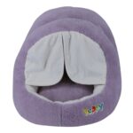 Knuffelgrot van Softpluche met Gordijn, Lila – Nobby NO-61872
