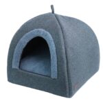 Honden- en Kattenslaaphol met Omkeerbaar Kussen blauw – Nobby Linou - Afbeelding 2