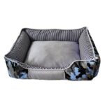 Hondenbed van Microvezel met Antislip, Blauw Camouflage 50 x 40 x 17 cm – Nobby Elio