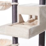 Katten Krabpaal met Kussens en Ligkommen Crème – Nobby Corlu - Afbeelding 3