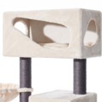 Katten Krabpaal met Kussens en Ligkommen Crème – Nobby Corlu - Afbeelding 4
