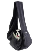 Honden- en Kattendraagtas Grijs met Fleece Voering – Nobby Nabil - Afbeelding 2