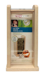 Middelgrote Hooiruif van Rubberboomhout met Plexiglas voor Kleine Knaagdieren – Hagen Living World Green 65040-HAG-VAR