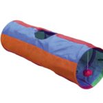 Katten Speeltunnel met Speeltje en Ritselgeluid – Nobby Rainbow