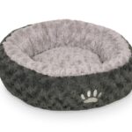 Honden- en Kattenmand van Pluche in Donkergrijs-Lichtgrijs – Nobby SEOLI
