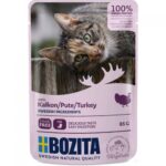 Bozita Natvoer voor Katten Hapjes in Saus met Kalkoen 85 g