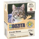 Bozita Tetra Recart Kattennatvoer Hapjes in Saus met Eend 370 g